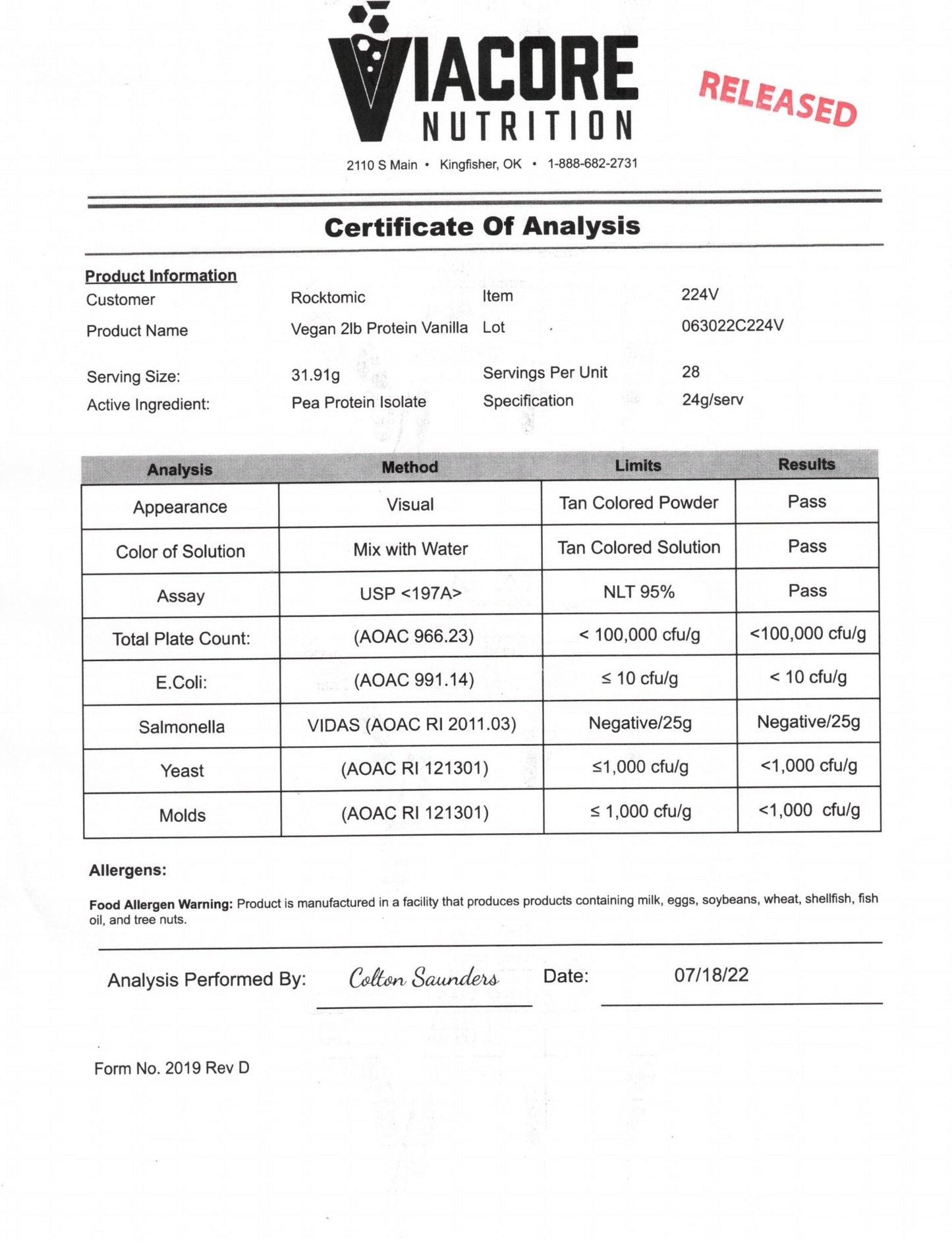 VEGAN ADVANTAGE (VANILLA MILKSHAKE)