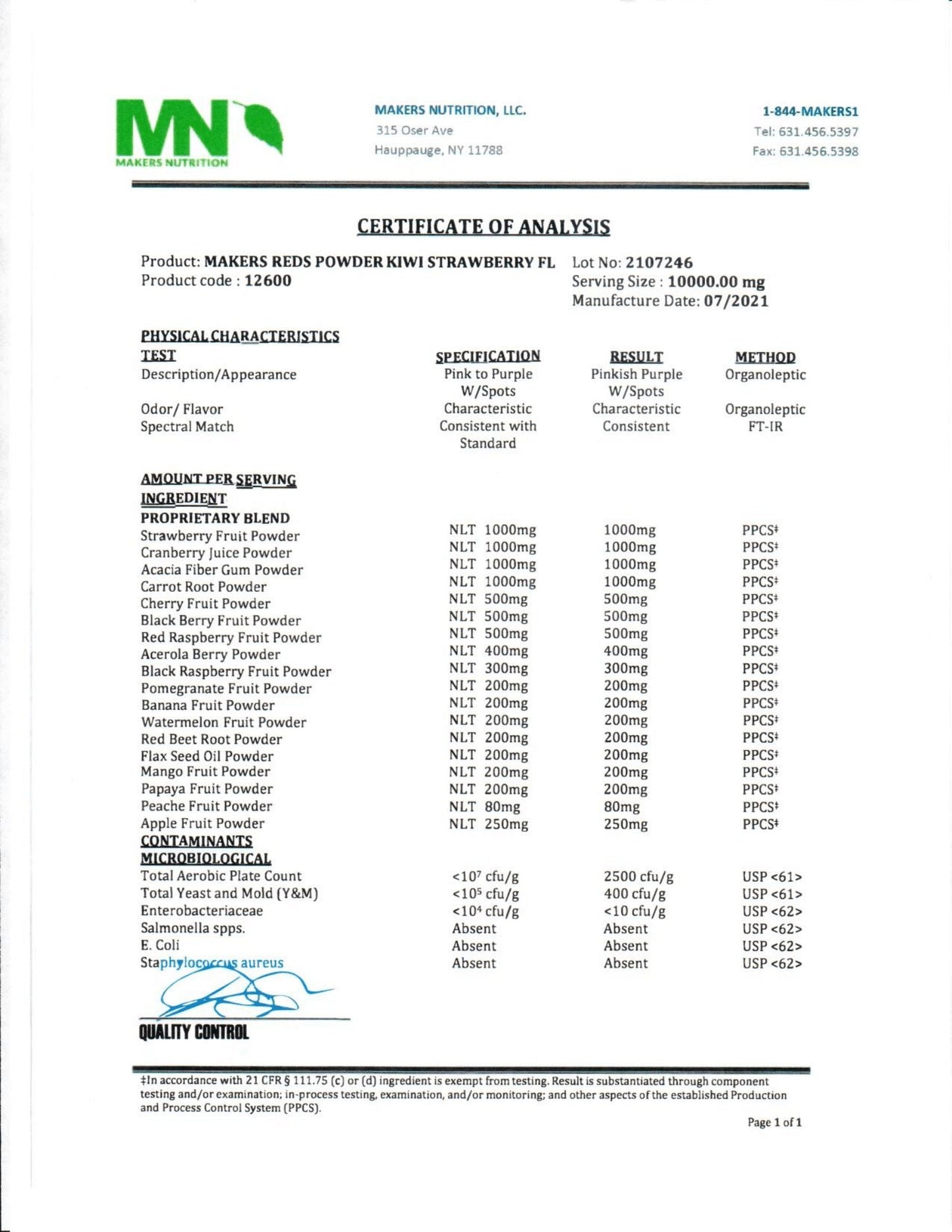 RED SUPERFOOD (KIWI STRAWBERRY)