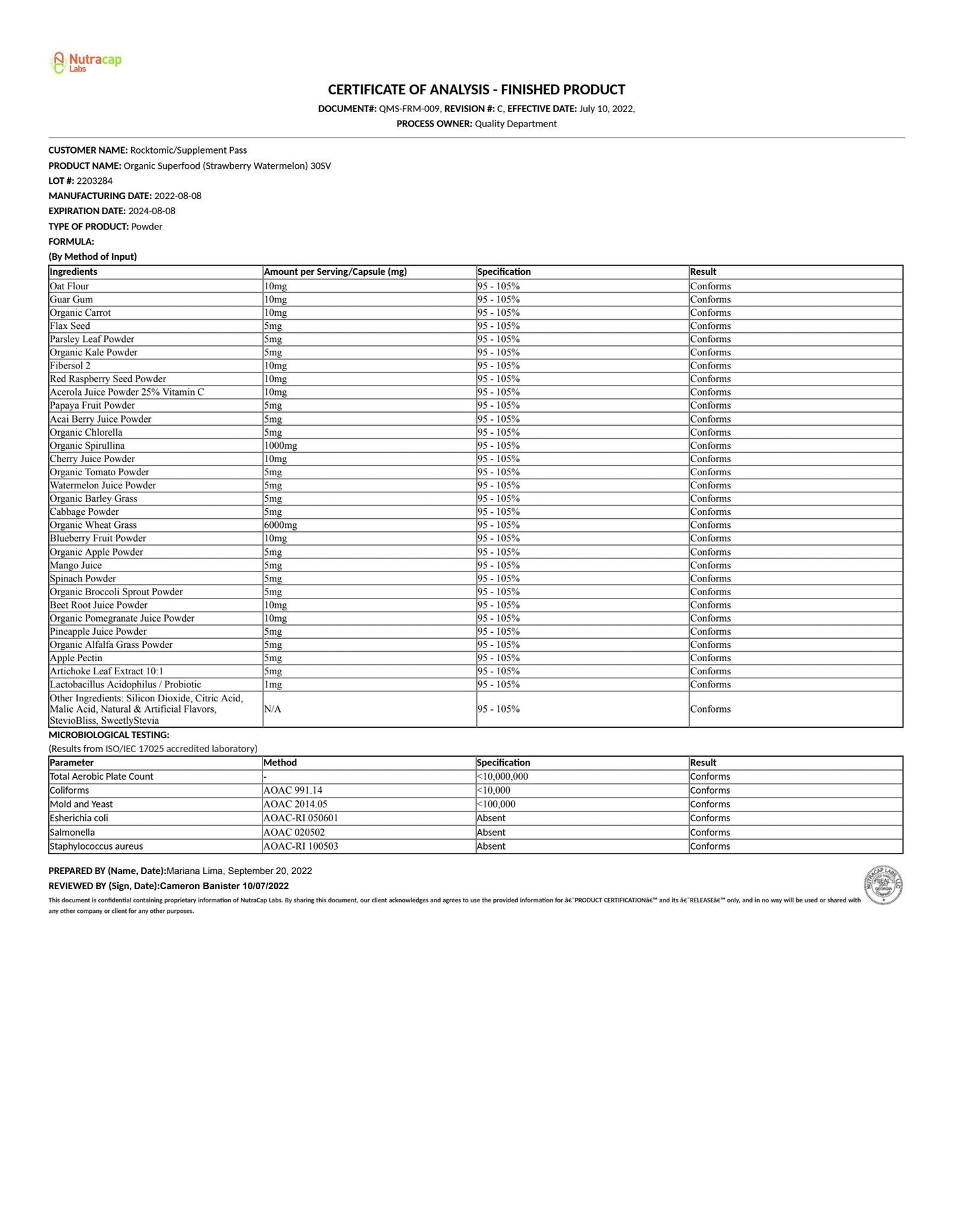 ORGANIC SUPER GREENS (WATERMELON)