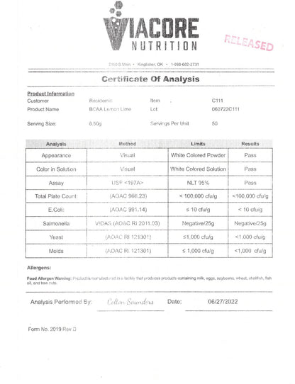 BCAA ADVANTAGE (LEMON LIME)