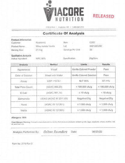 WHEY ADVANTAGE (VANILLA MILKSHAKE)