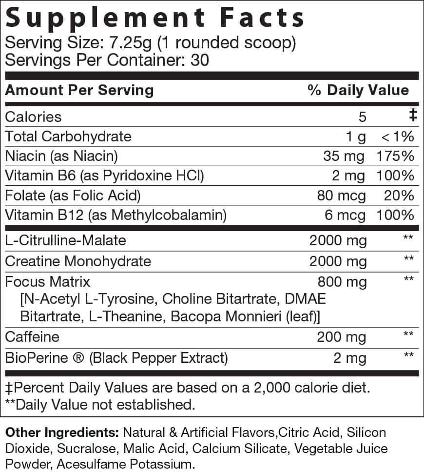 PRE WORKOUT (FRUIT PUNCH)