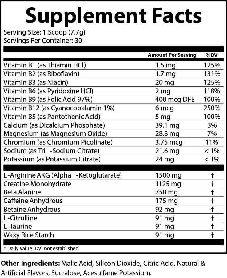 PRE WORKOUT (HONEYDEW WATERMELON)
