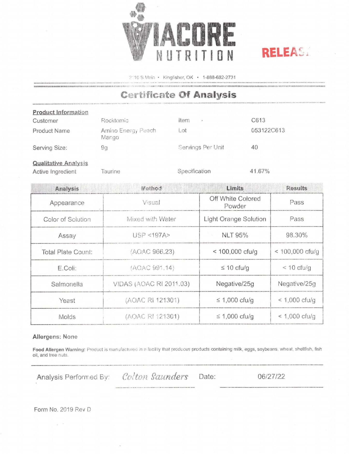 ENERGIZED AMINOS BLEND (PEACH MANGO)
