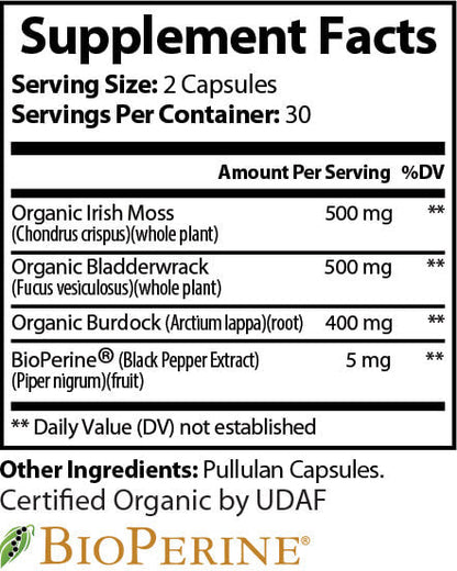 SEA MOSS CAPSULES w/BLACK PEPPER